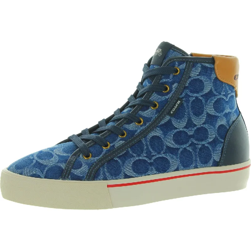 Soft Everyday Sneakers Coach Womens CITYSOLE DENIM HIGH Life Style Fashion Casual and Fashion Sneakers Soft Everyday Sneakers Coach Womens CITYSOLE DENIM HIGH Life Style Fashion Casual and Fashion Sneakers