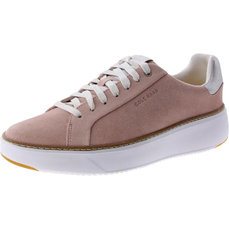 Lightweight Everyday Sneakers Cole Haan Womens GRANDPRO Leather Lace up Casual And Fashion Sneakers