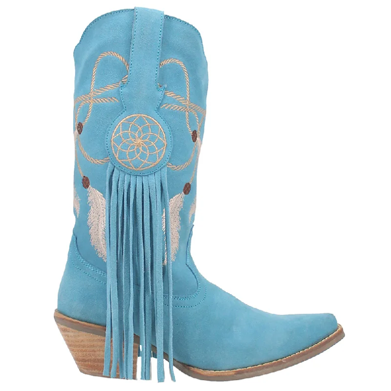 Trendy Walking Sneakers Day Dream Fringe Embroidery Round Toe Cowboy Boots