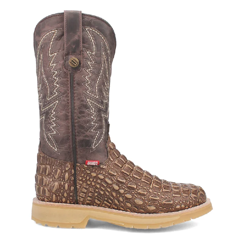 Plush Cushion Sneakers Death Valley Embroidered Croc Round Toe Cowboy Boots