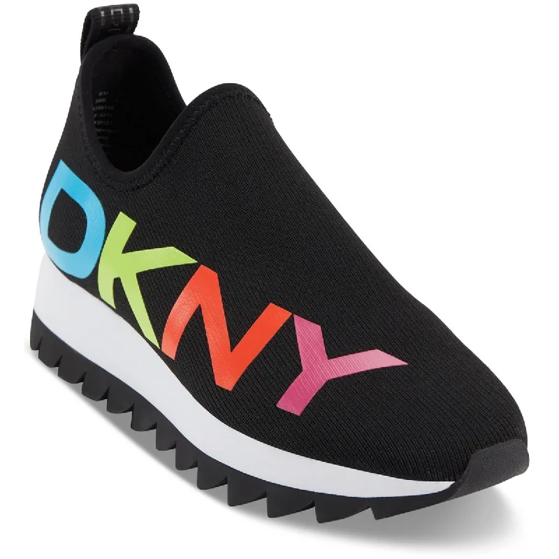 Durable Everyday Shoes DKNY Womens Azer Slip On Knit Casual And Fashion Sneakers