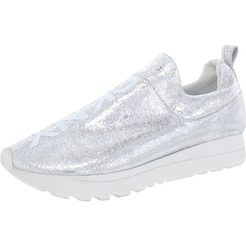 Breathable Lightweight Shoes DKNY Womens Jadyn Logo Padded Insole Slip-On Sneakers