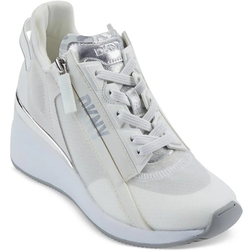 Soft Everyday Sneakers DKNY Womens Pali-Lace Up Wedge Lifestyle Wedge Casual and Fashion Sneakers
