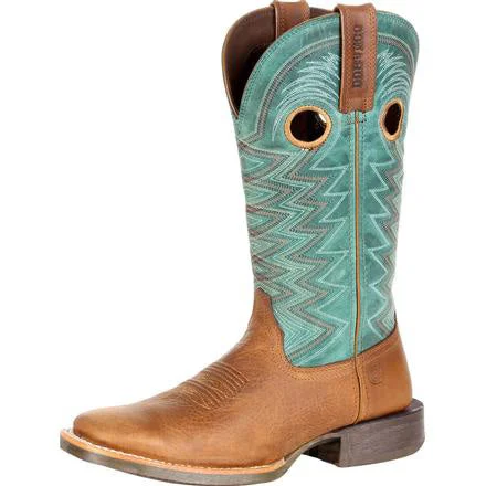 Trendy All-Day Sneakers Durango Women's Wheat and Teal Rebel Pro Square Toe Boot
