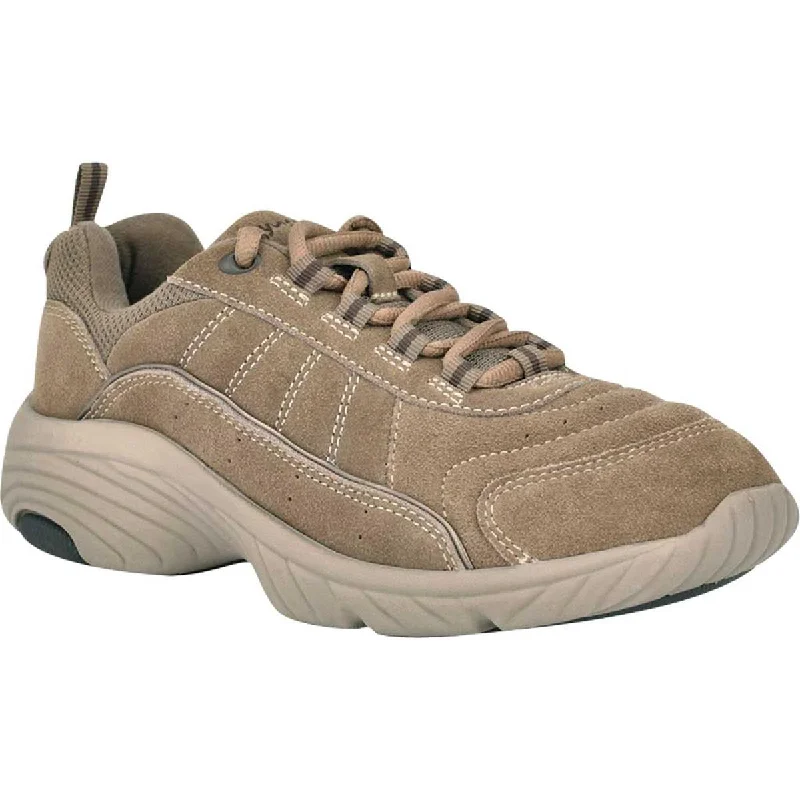 Fashion Slip-On Sneakers Easy Spirit Womens Punter 8 Suede Walking Casual and Fashion Sneakers