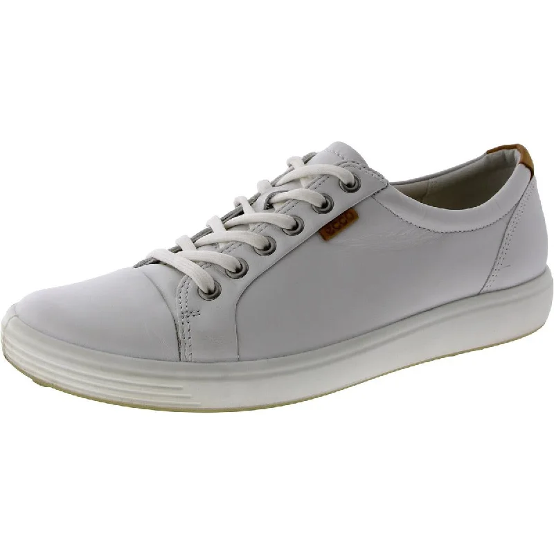 Flexible Athletic Shoes ECCO Womens Leather Flat Casual And Fashion Sneakers