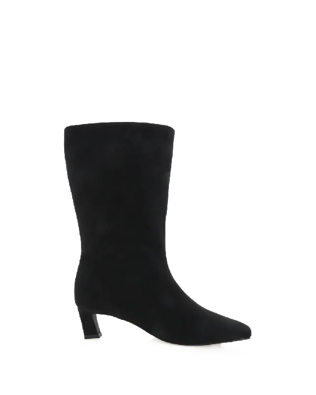 Breathable Stylish Sneakers ELIOT - BLACK SUEDE