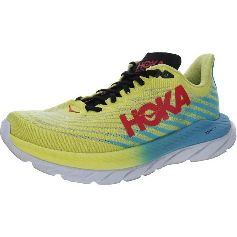 Lightweight Sport Sneakers Hoka One One Womens Mach 5 Sport Athletic Running & Training Shoes