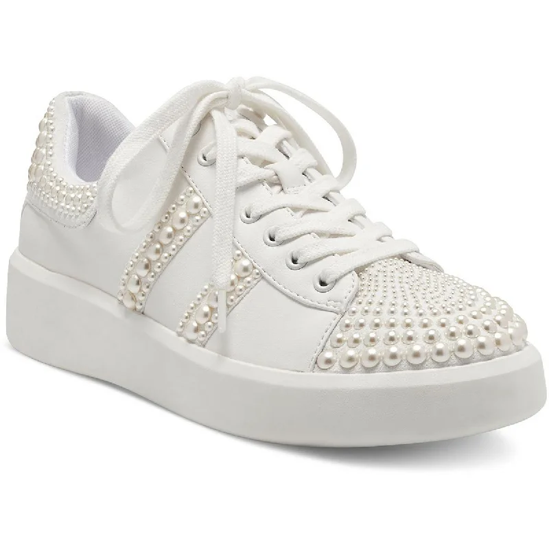 All-Day Running Shoes INC Womens Alleni Faux Leather Casual and Fashion Sneakers