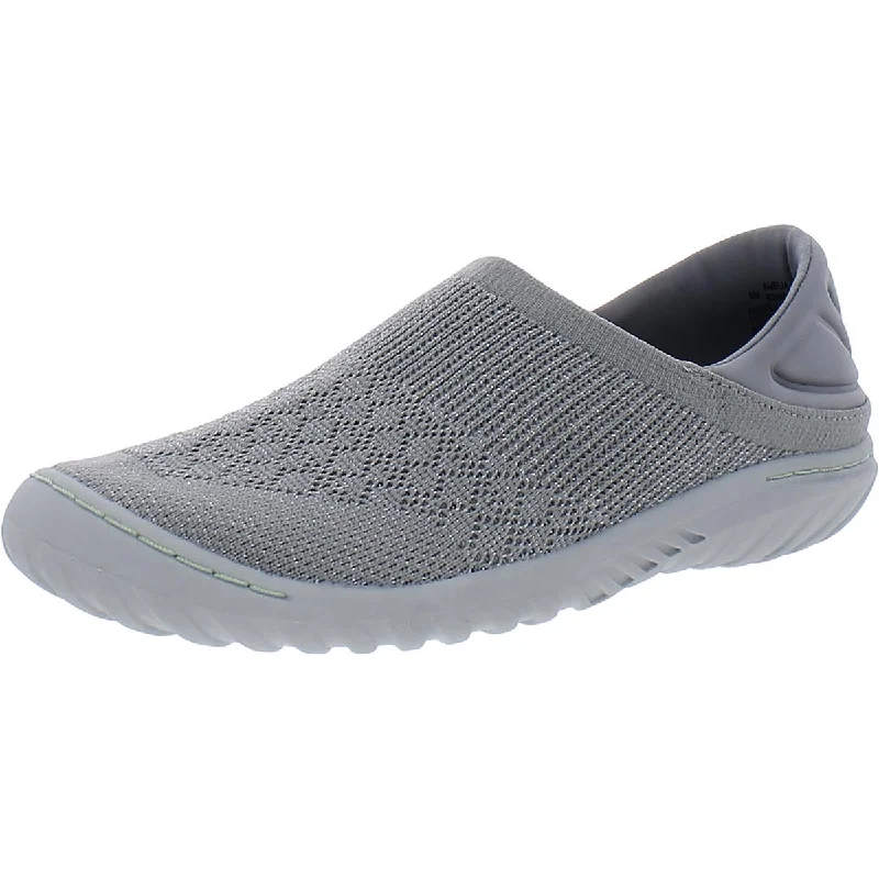 Trendy Walking Sneakers JBU by Jambu Womens Amelia Metallic Knit Slip-On Sneakers