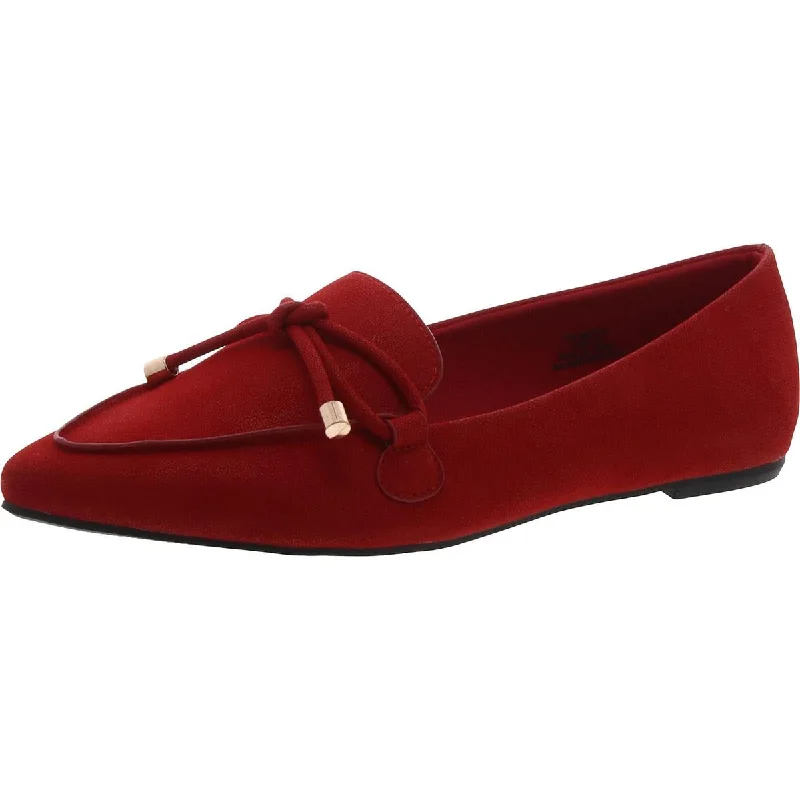 Non-Slip Running Shoes Journee Collection Womens Bow Pointed Toe Flat Shoes