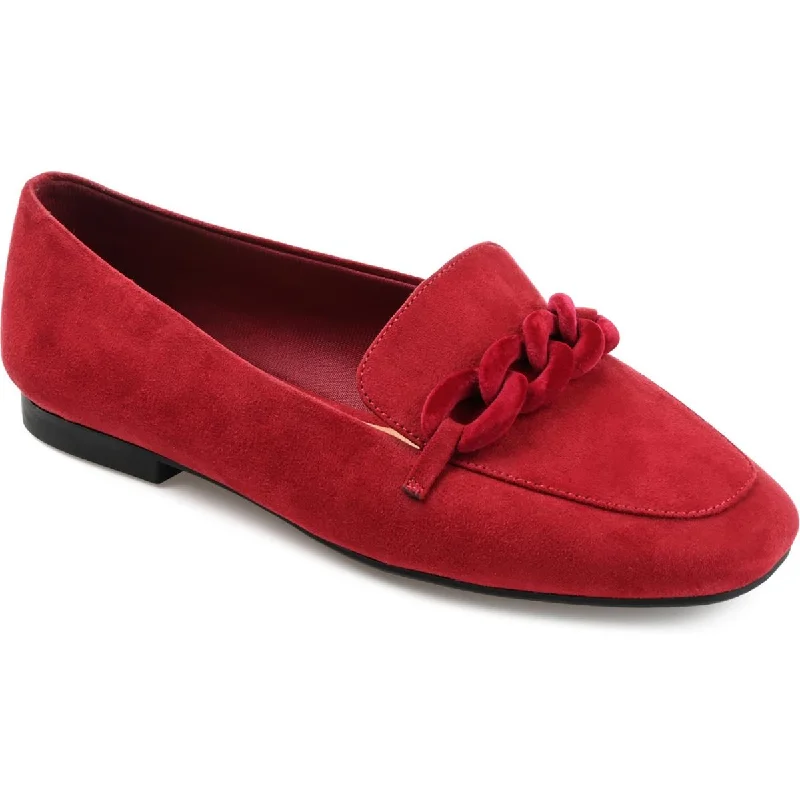 Airflow Sneakers Journee Collection Womens Cordell Faux Suede Slip-On Loafers