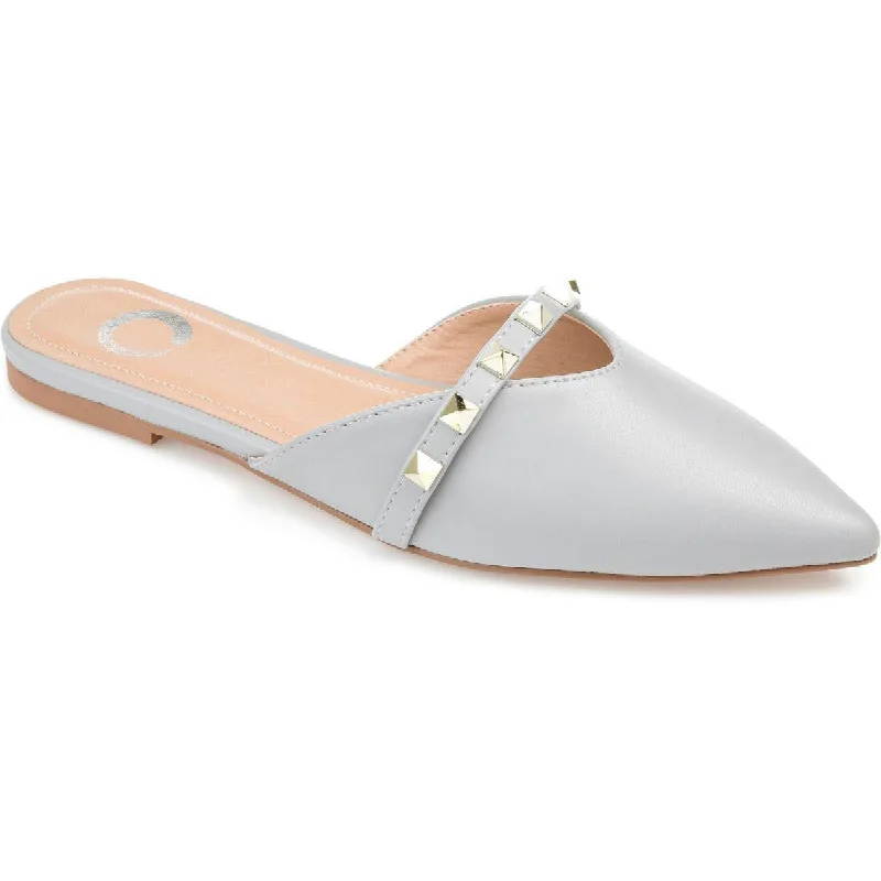 Stylish Street Shoes Journee Collection Womens DREAH Faux Leather Pointed Toe Mules