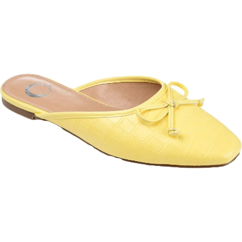 Sporty Travel Sneakers Journee Collection Womens Embossed Slip On Mules