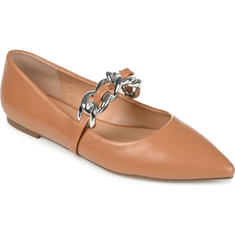 Trendy Athletic Sneakers Journee Collection Womens Faux Leather Chain Flat Shoes