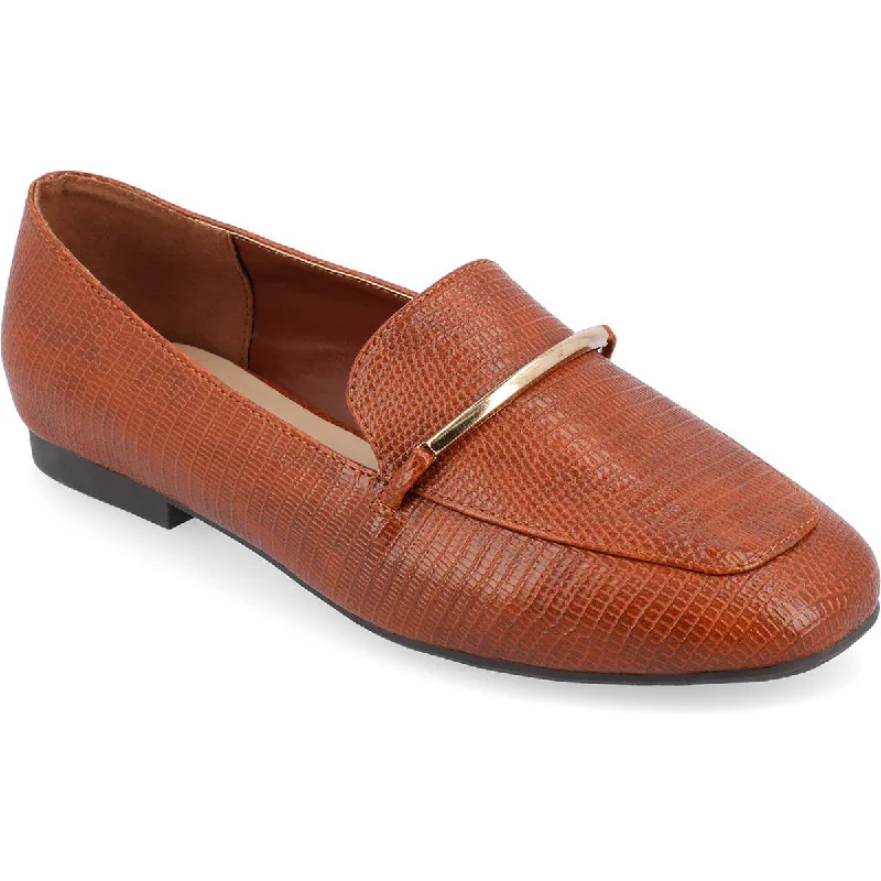 Non-Skid Sneakers Journee Collection Womens Faux Leather Embellished Loafers