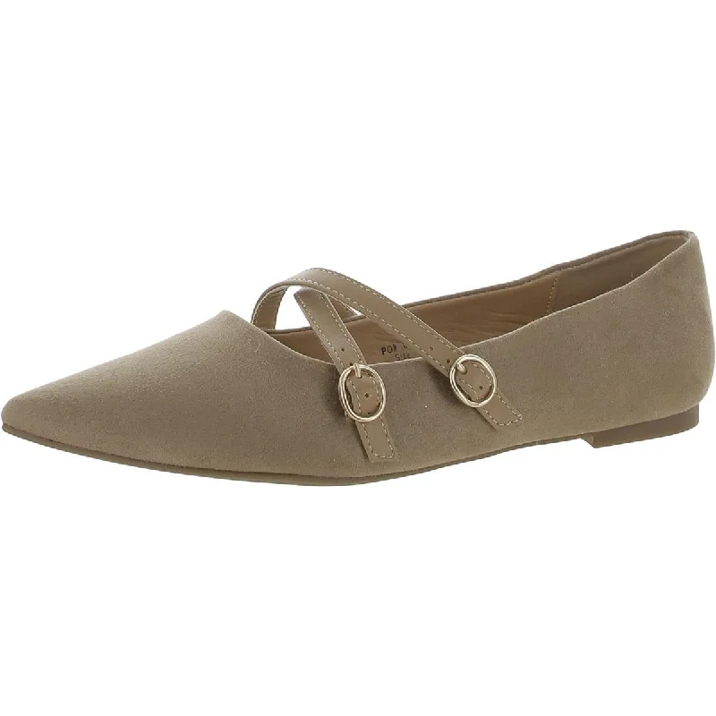 Simple Running Shoes Journee Collection Womens Faux Suede Pointed Toe Mary Janes