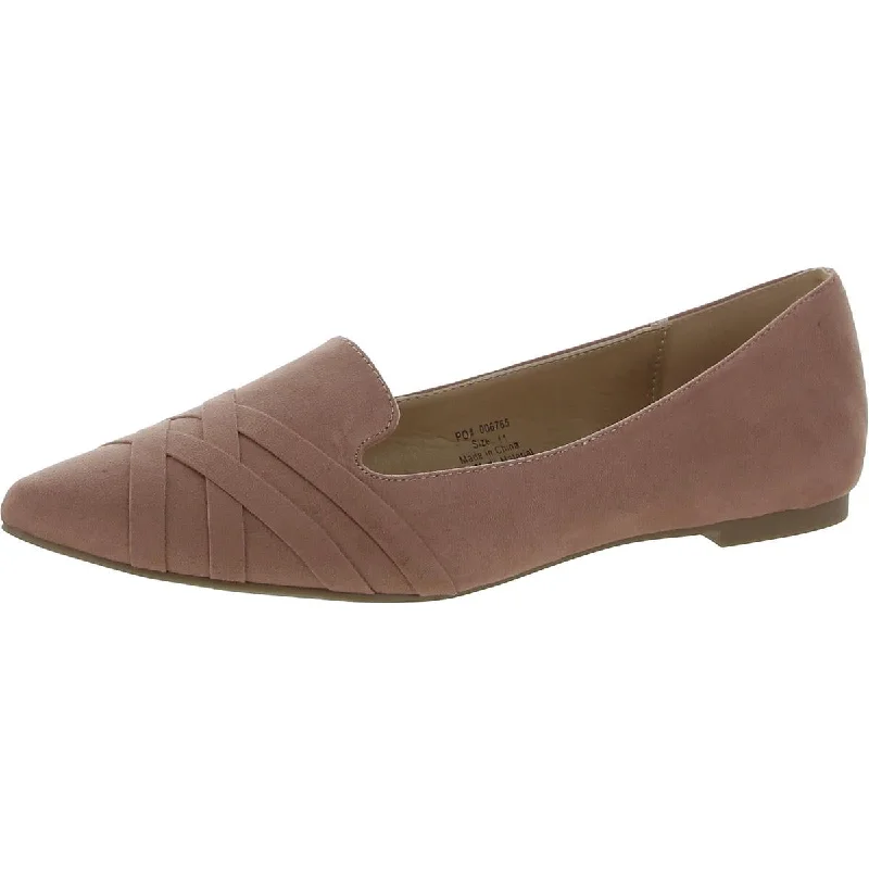 Airy Walking Shoes Journee Collection Womens Faux Suede Slip On Flat Shoes