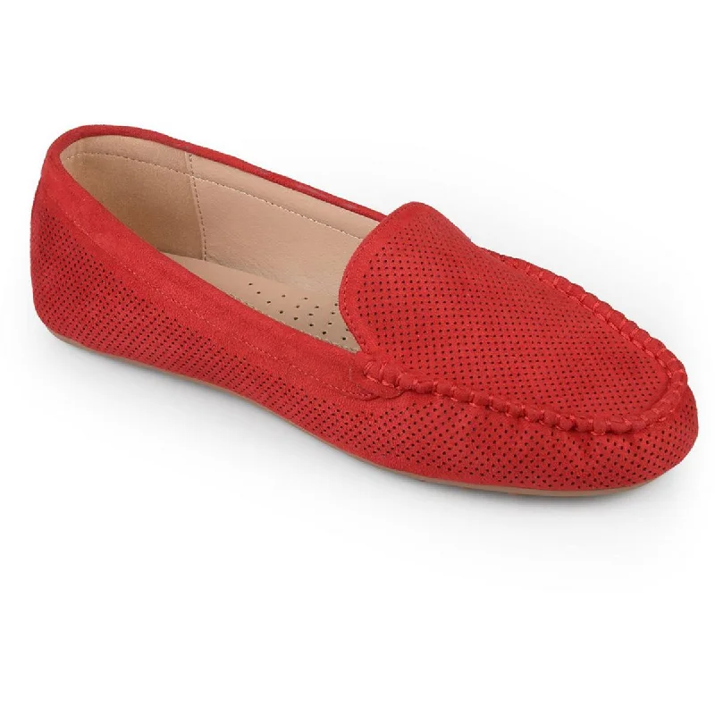 Non-Skid Sneakers Journee Collection Womens Faux Suede Slip-On Loafers