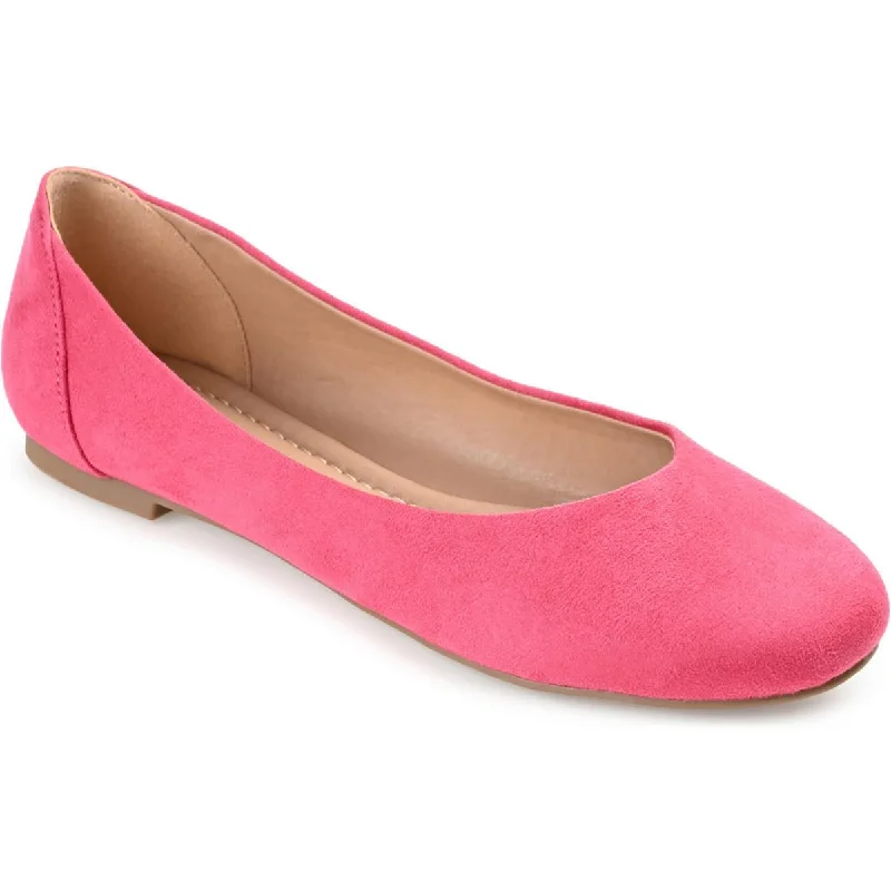 Sporty Slip-On Sneakers Journee Collection Womens Faux Suede Slip-On Moccasins