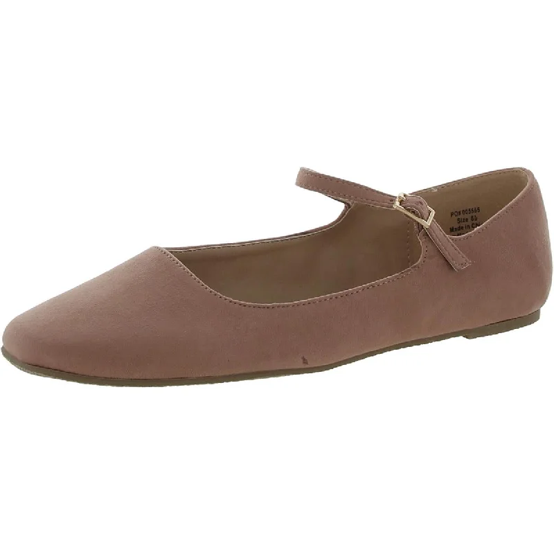 Flexible Sport Sneakers Journee Collection Womens   Faux Suede Square toe Ballet Flats