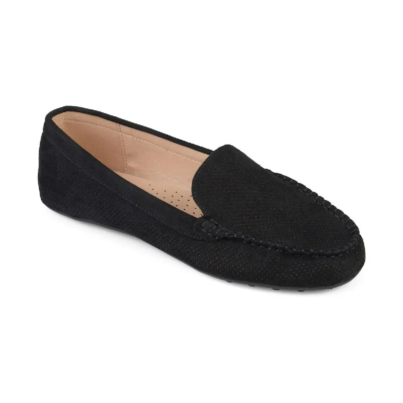 Modern Lightweight Shoes Journee Collection Womens Halsey Faux Leather Slide On Flats Modern Lightweight Shoes Journee Collection Womens Halsey Faux Leather Slide On Flats
