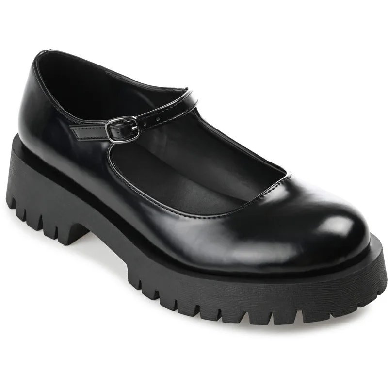 Trendy Athletic Shoes Journee Collection Womens Kamie Buckle Lugged Sole Mary Janes