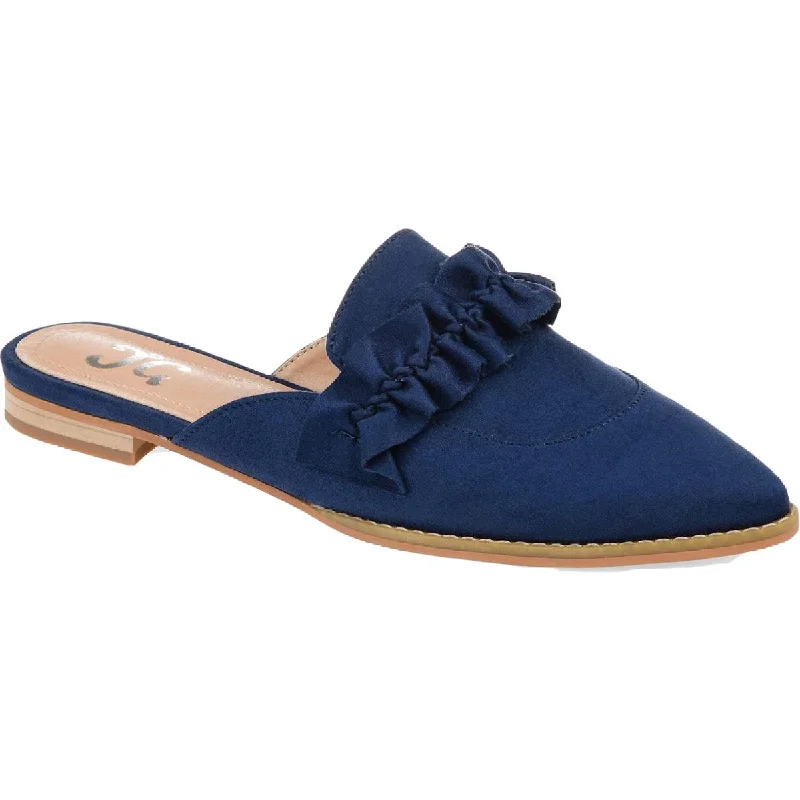 Active Wear Sneakers Journee Collection Womens KESSIE Faux Suede Slides Loafer Mule