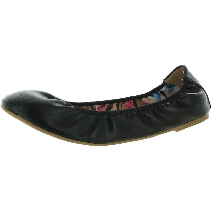 Comfy Running Shoes Journee Collection Womens Leather Slip-On Ballet Flats
