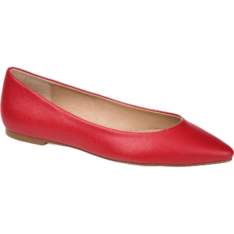 Slip-Resistant Casual Shoes Journee Collection Womens Moana Faux Leather Slip On Flats Slip-Resistant Casual Shoes Journee Collection Womens Moana Faux Leather Slip On Flats