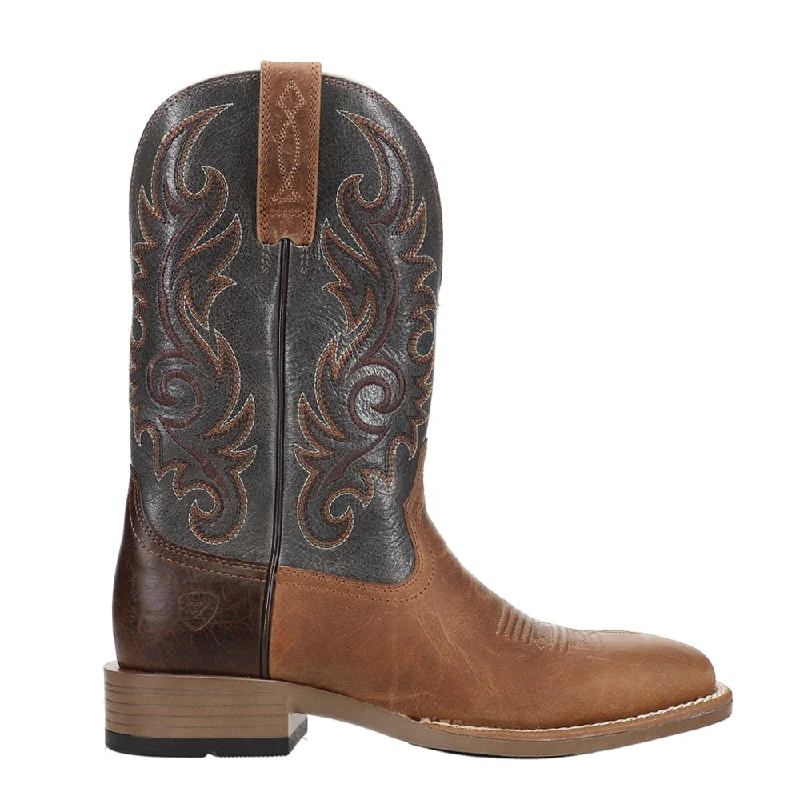 Soft Sole Casual Shoes Lasco Ultra Light Embroidered Square Toe Cowboy Boots