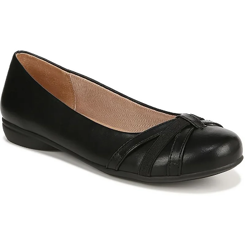 Sporty Casual Shoes LifeStride Womens Abigail Faux Leather Round Toe Ballet Flats