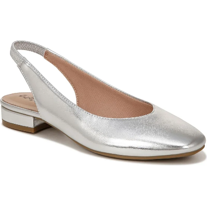 Minimalist Casual Sneakers LifeStride Womens Claire Metallic Slingbacks