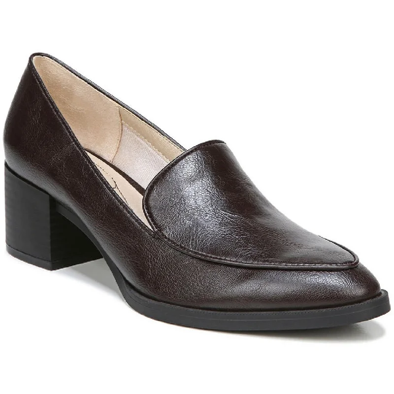 Ultra-Soft Walking Shoes LifeStride Womens Devyn Block Heel Slip On Loafers