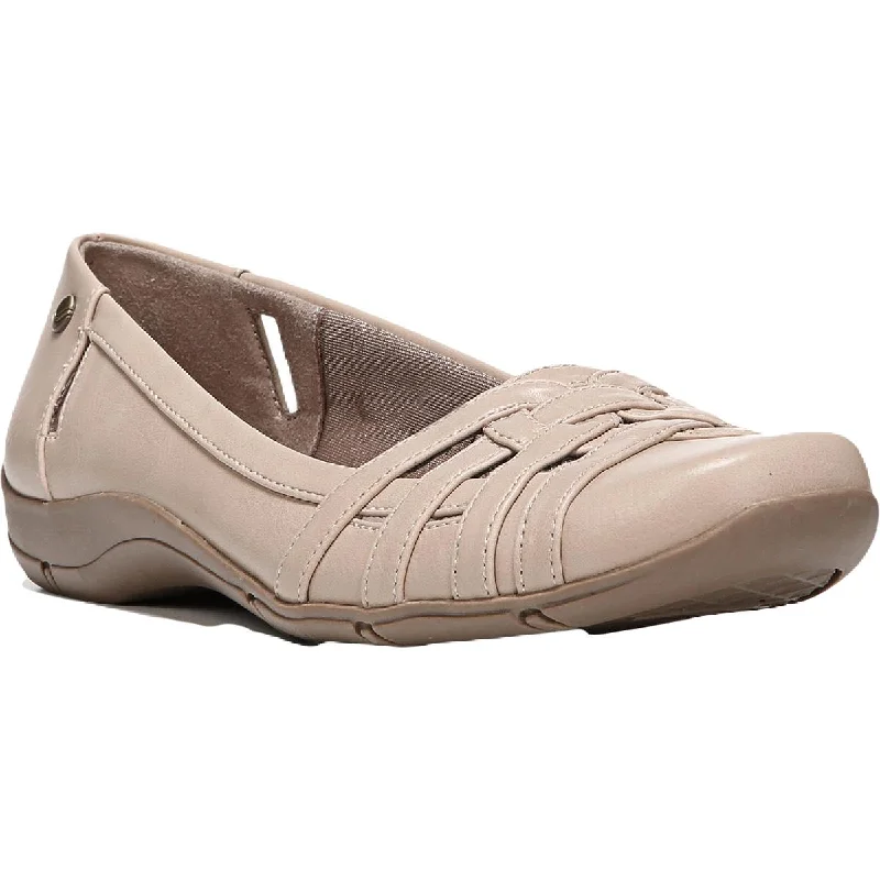 Stylish Slip-On Shoes LifeStride Womens Diverse  Cushioned Footbed Square Toe Flats