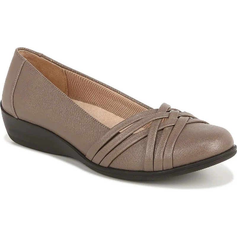 Sporty Casual Shoes LifeStride Womens Incredible Faux Leather Slip On Ballet Flats