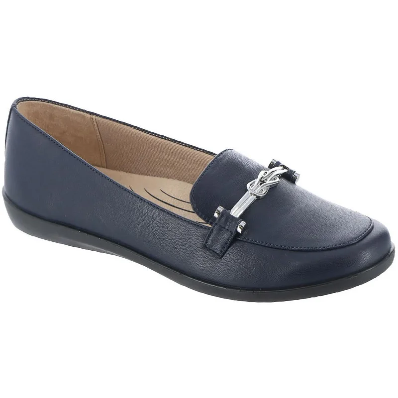 Breathable Comfort Shoes LifeStride Womens Nominate Faux Leather Embellished Loafers