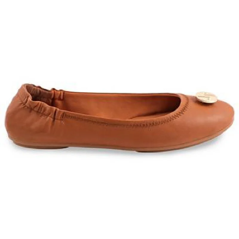 Ergonomic Walking Shoes Lindsay Phillips Womens Liv Leather Embellished Ballet Flats
