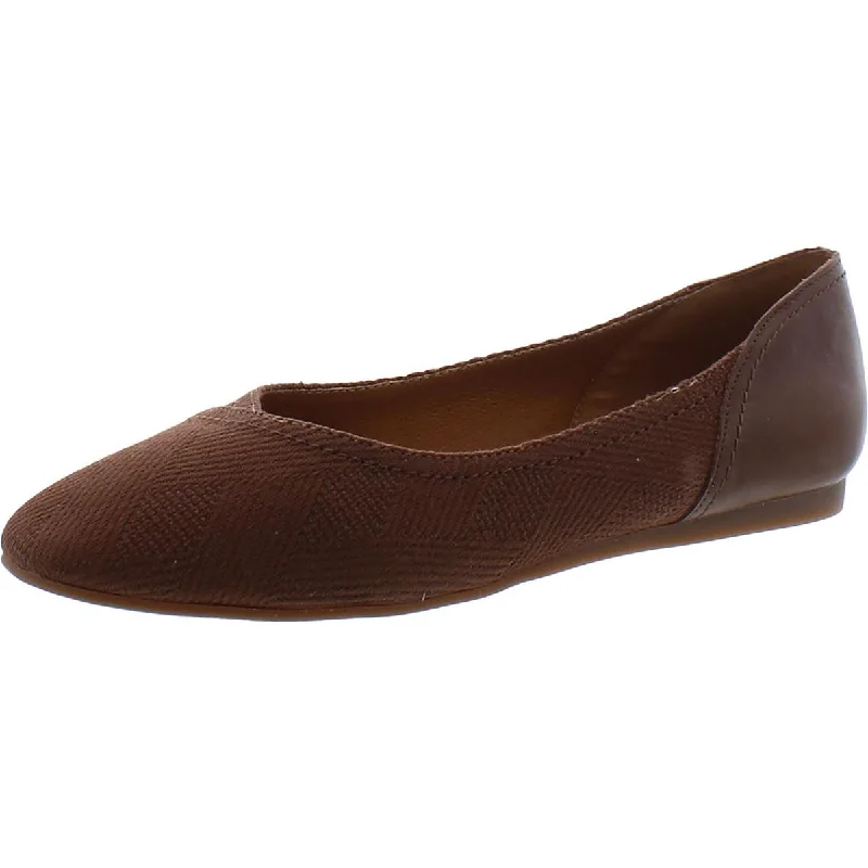 Cushioned Everyday Sneakers Lucky Brand Womens ABIELLE Leather flats Ballet Flats