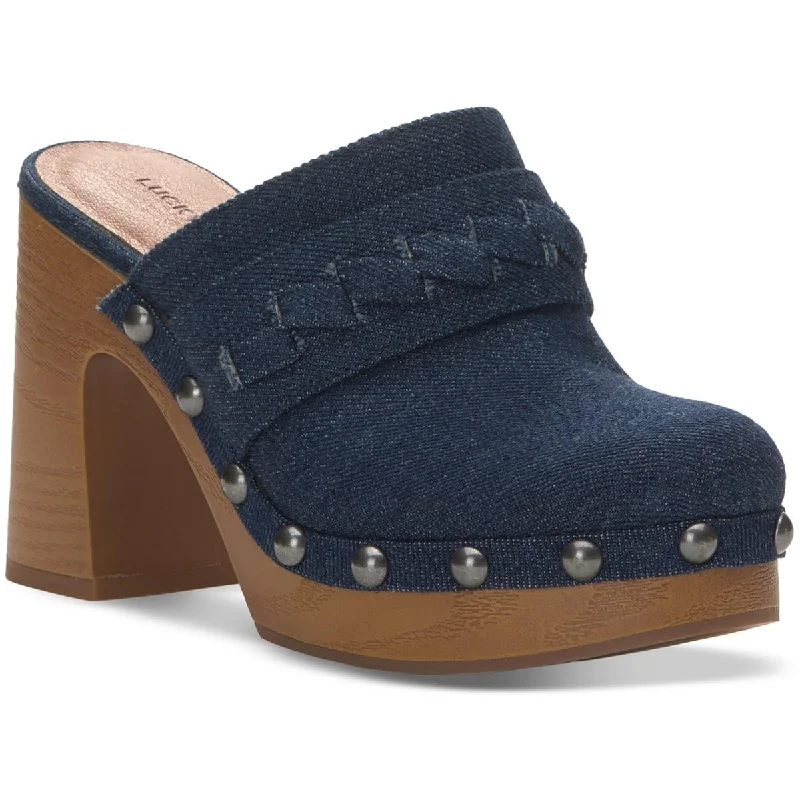 Breathable Street Sneakers Lucky Brand Womens Denim Slip On Clogs