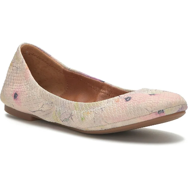 Durable Everyday Shoes Lucky Brand Womens Emmie 4 Leather Slip On Ballet Flats