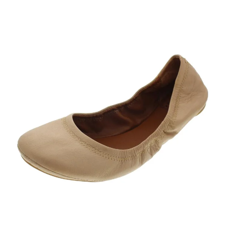 Minimalist Casual Sneakers Lucky Brand Womens Emmie Leather Slip On Ballet Flats