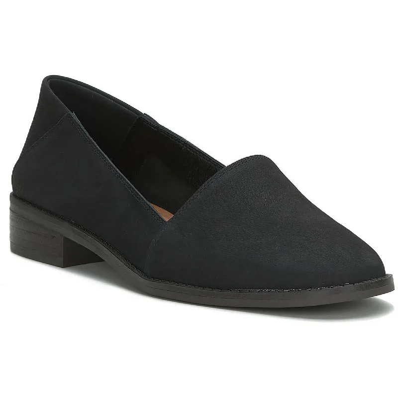 Budget Walking Shoes Lucky Brand Womens Harping Nubuck Slip On Flat Shoes