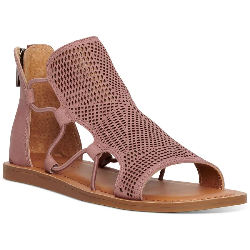 All-Day Wear Shoes Lucky Brand Womens Leather Cushioned Footbed Flat Shoes