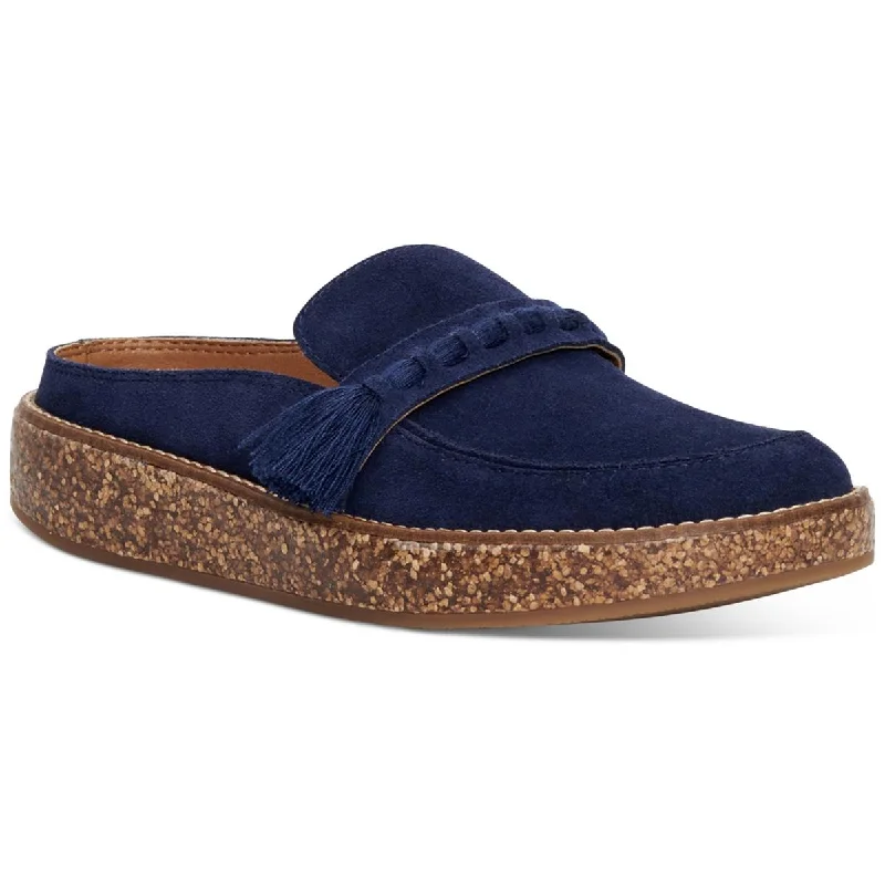 Relaxed Fit Sneakers Lucky Brand Womens Taniae Suede Round Toe Loafers