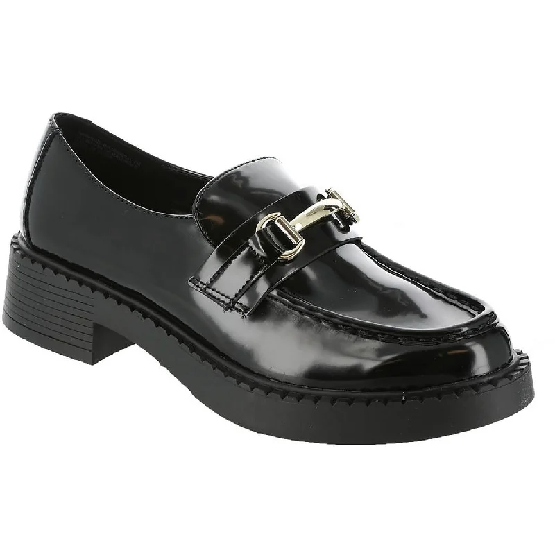 Travel Sport Shoes Madden Girl Womens Ambrose B Faux Leather Embellished Loafers