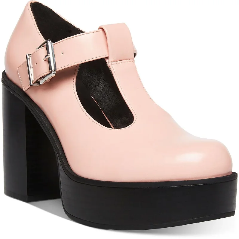 Ultra-Soft Walking Shoes Madden Girl Womens Roony Buckle Platform Mary Janes