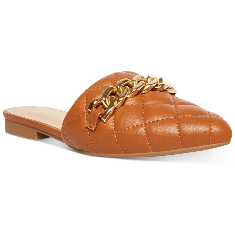 High-Comfort Shoes Madden Girl Womens Tania Chain Quilted Loafers