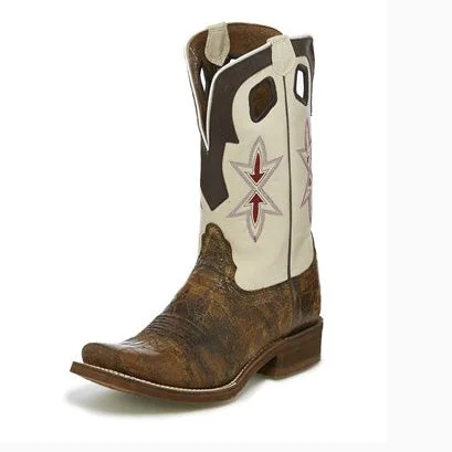 Slip-Resistant Casual Shoes Nocona Women's Tan Sedinia Square Toe Boot