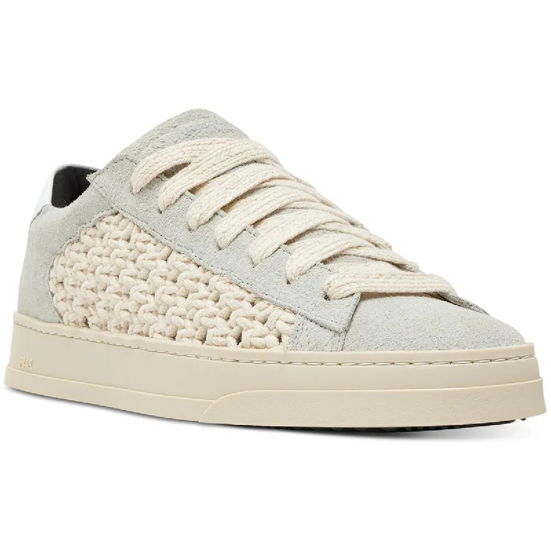 Stylish Slip-On Shoes P448 Womens Faux Suede Crochet Casual And Fashion Sneakers